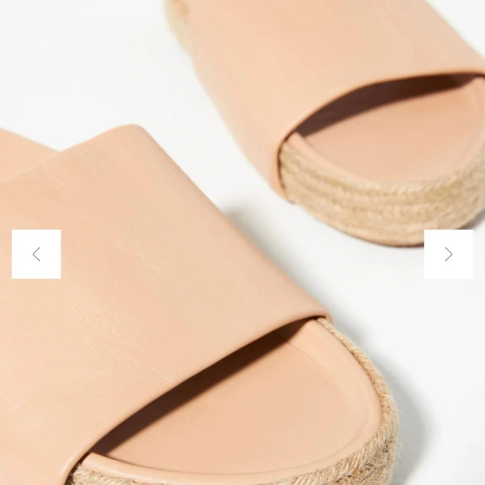 Beek Tan Leather Slide Sandals - Picture 4 of 4